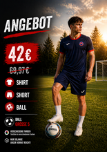 Lade das Bild in den Galerie-Viewer, Joma Trainings-Set: Shirt, Short &amp; Ball verschiedene Farben
