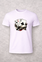 Lade das Bild in den Galerie-Viewer, All In – Triple Ace Edition – Premium Unisex Shirt mit Statement Print &amp; Sleeve Branding

